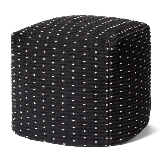 Photo of a pillow;  LPF0039 Black 18"W x 18"D x 18"HCover Only Pillow