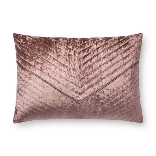 Photo of a pillow;  P0696 Rose 16" x 26" Cover w/Poly Pillow