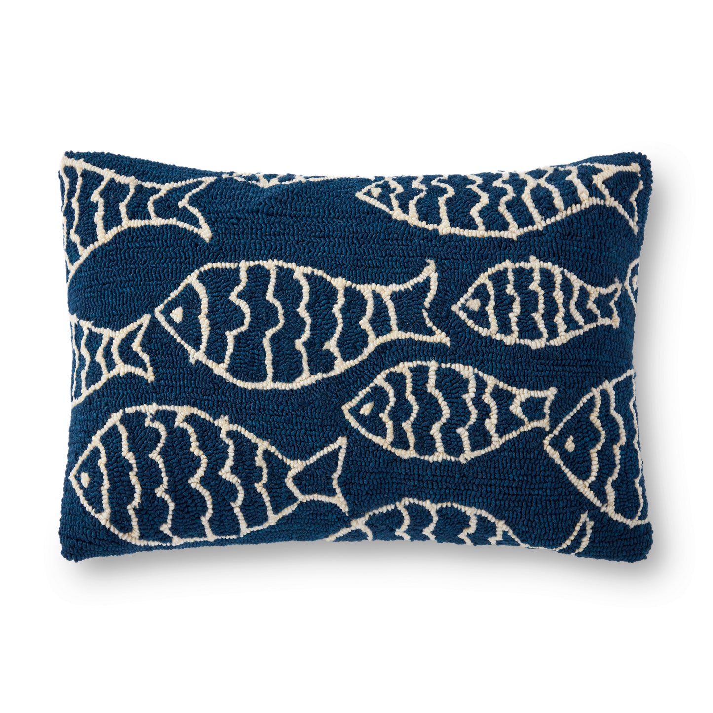 Photo of a pillow;  P0908 Navy 22" x 22" Cover w/Poly Pillow