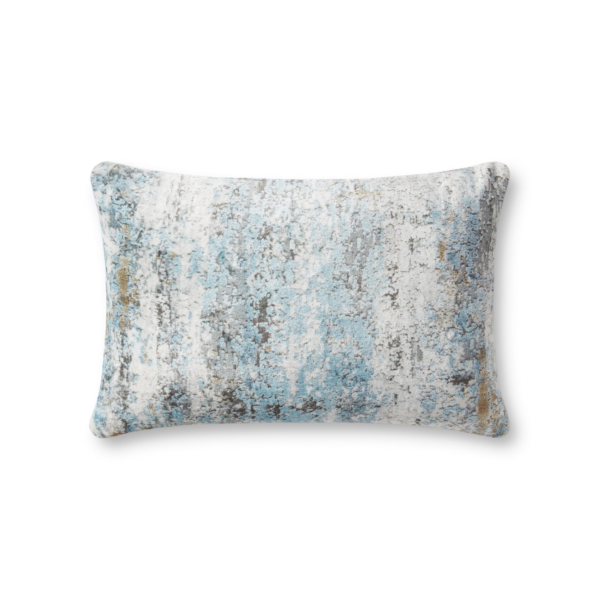 Photo of a pillow;  PLL0061 Grey / Multi 13" x 21" Cover Only Pillow