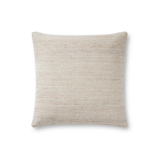 Photo of a pillow;  Natural 18'' x 18'' Cover w/Poly Pillow