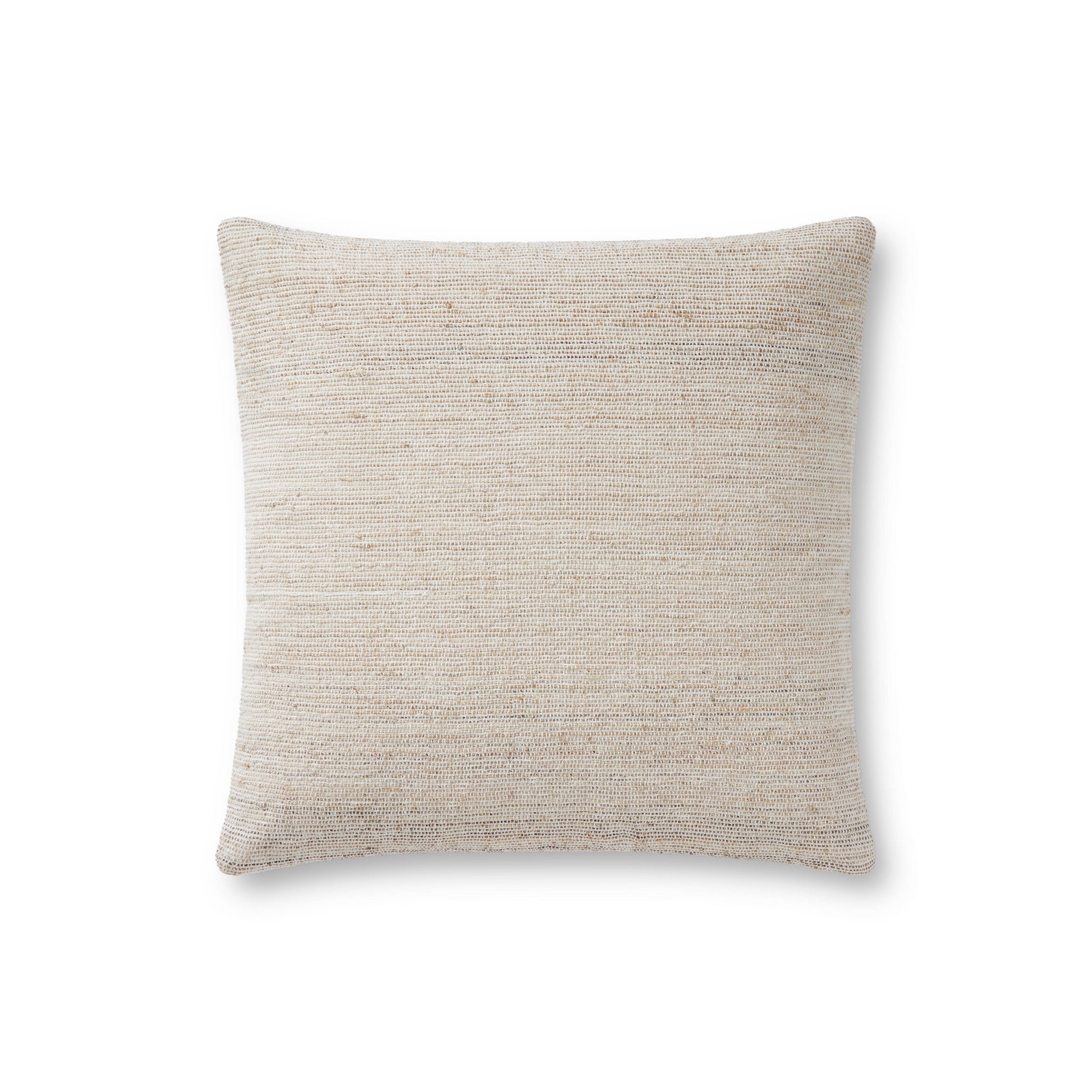 Photo of a pillow;  Natural 18'' x 18'' Cover w/Poly Pillow