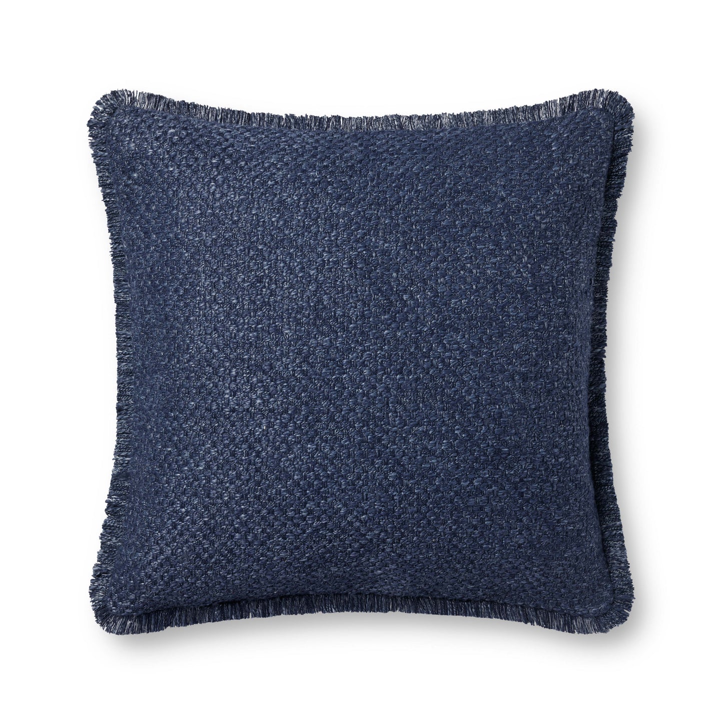 Photo of a pillow;  PLL0121 Navy 22'' x 22'' Cover w/Poly Pillow