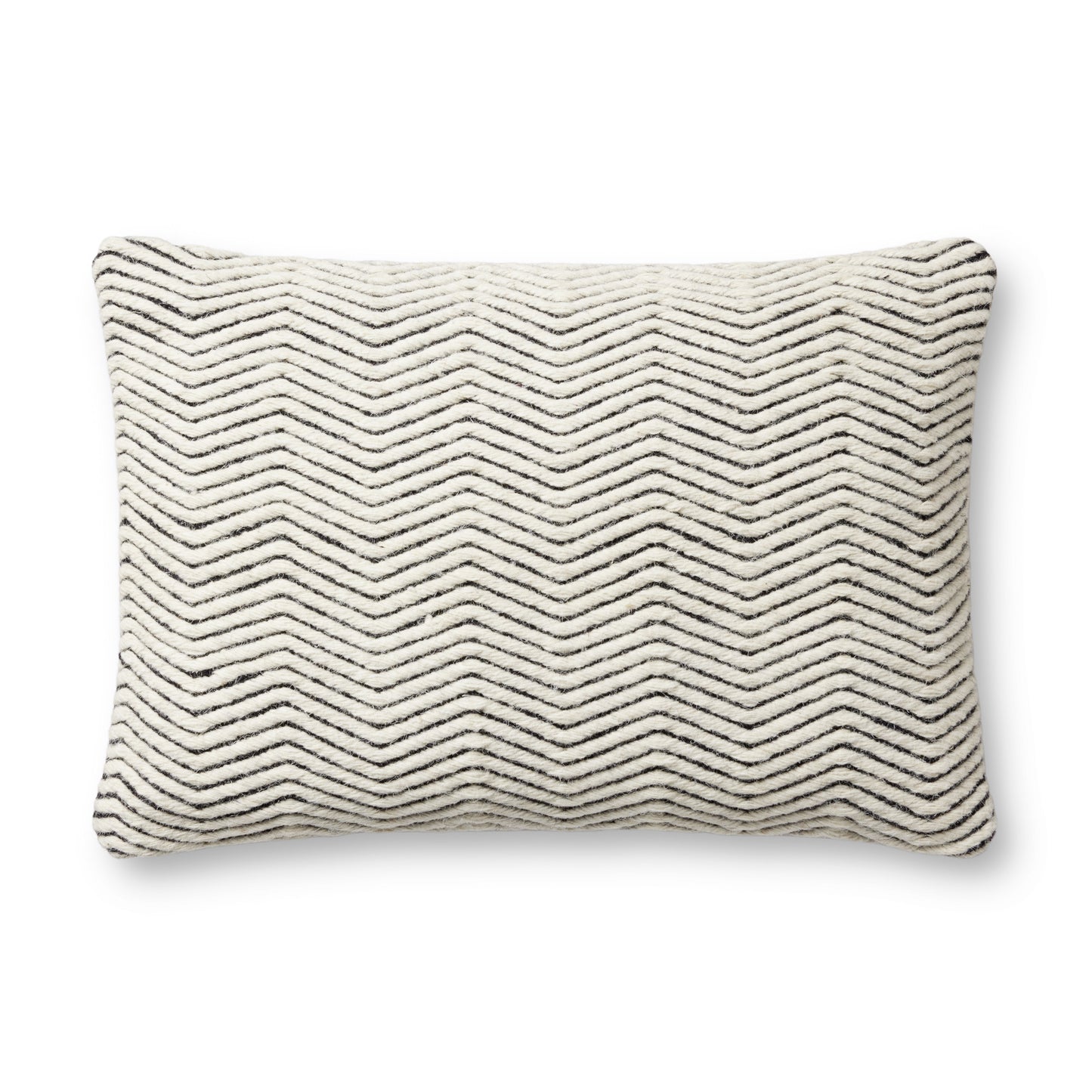 Photo of a pillow;  PLL0120 Ivory 16'' x 26'' Cover Only Pillow