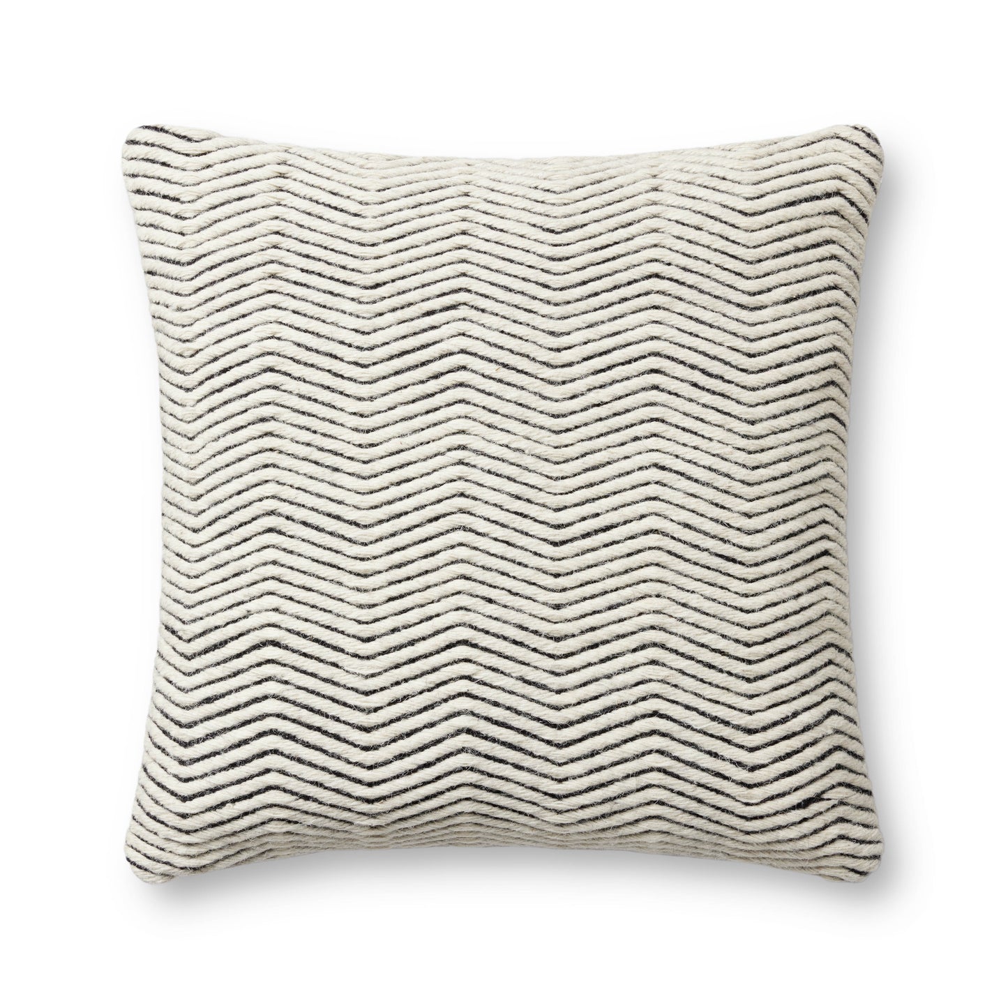 Photo of a pillow;  PLL0120 Ivory 22'' x 22'' Cover Only Pillow