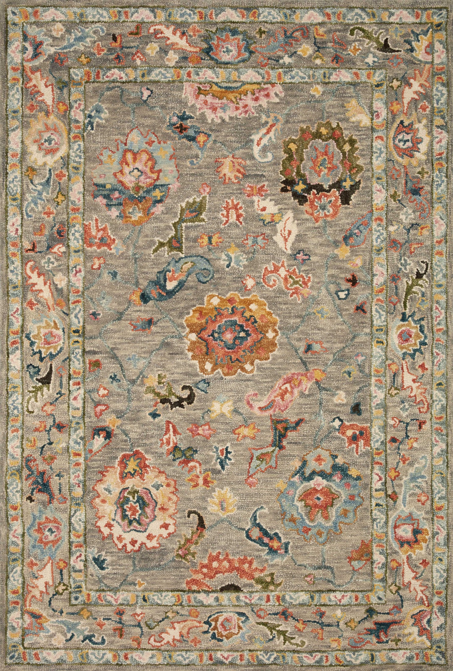 A picture of Loloi's Padma rug, in style PMA-01, color Grey / Multi