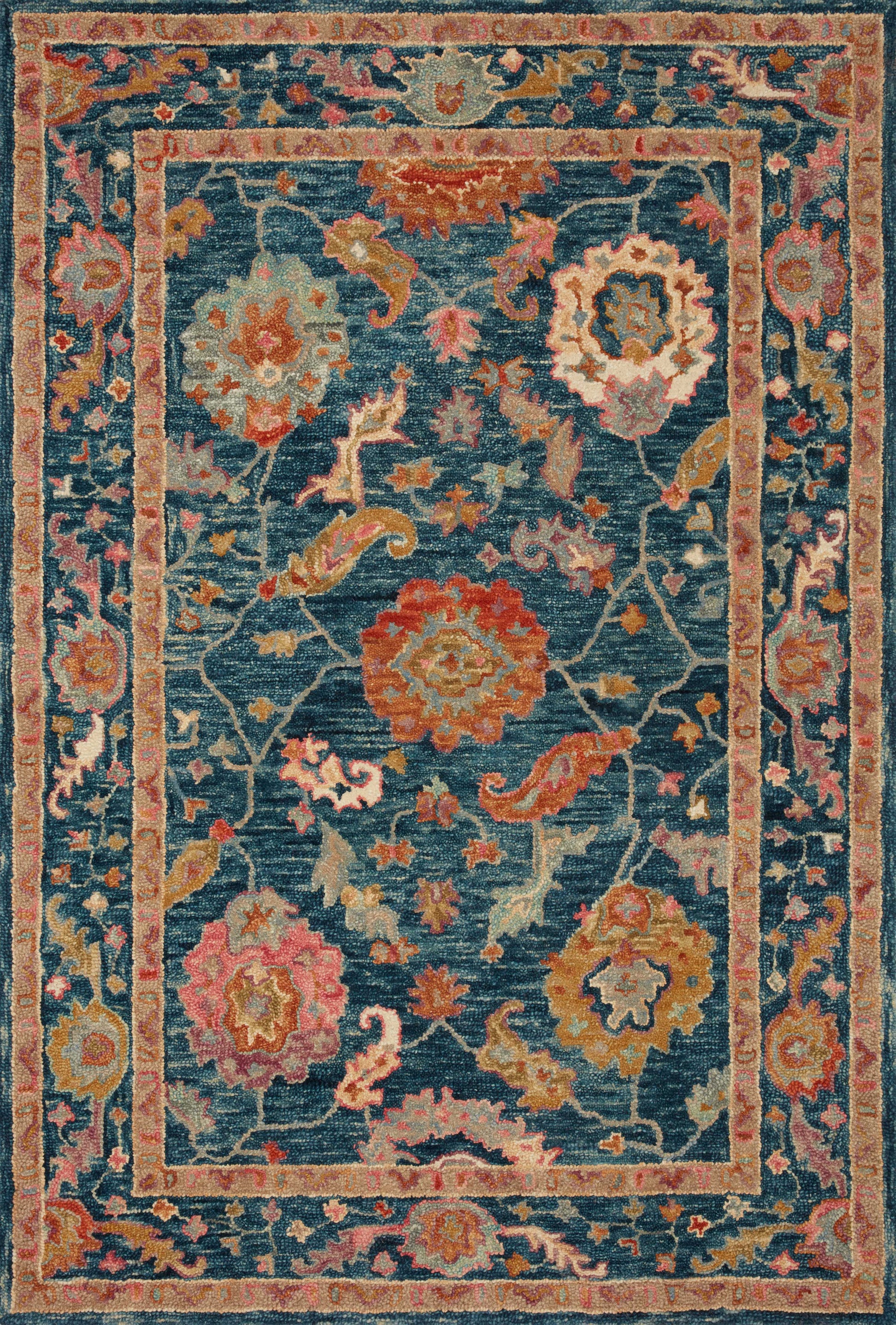 A picture of Loloi's Padma rug, in style PMA-01, color Marine / Multi