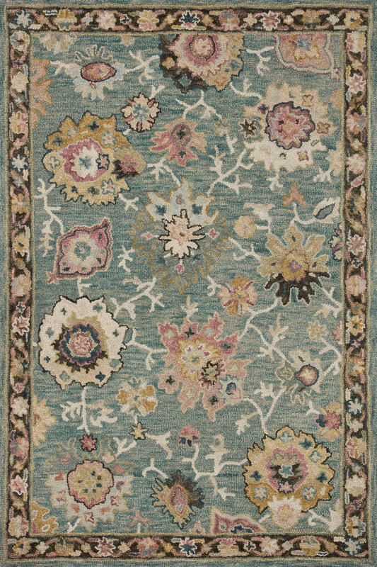 A picture of Loloi's Padma rug, in style PMA-04, color Teal / Multi