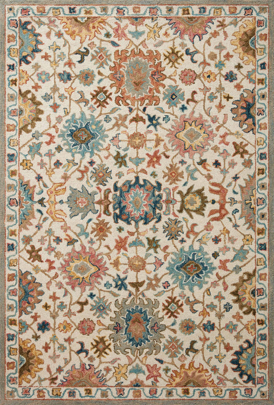 A picture of Loloi's Padma rug, in style PMA-05, color Ivory / Multi