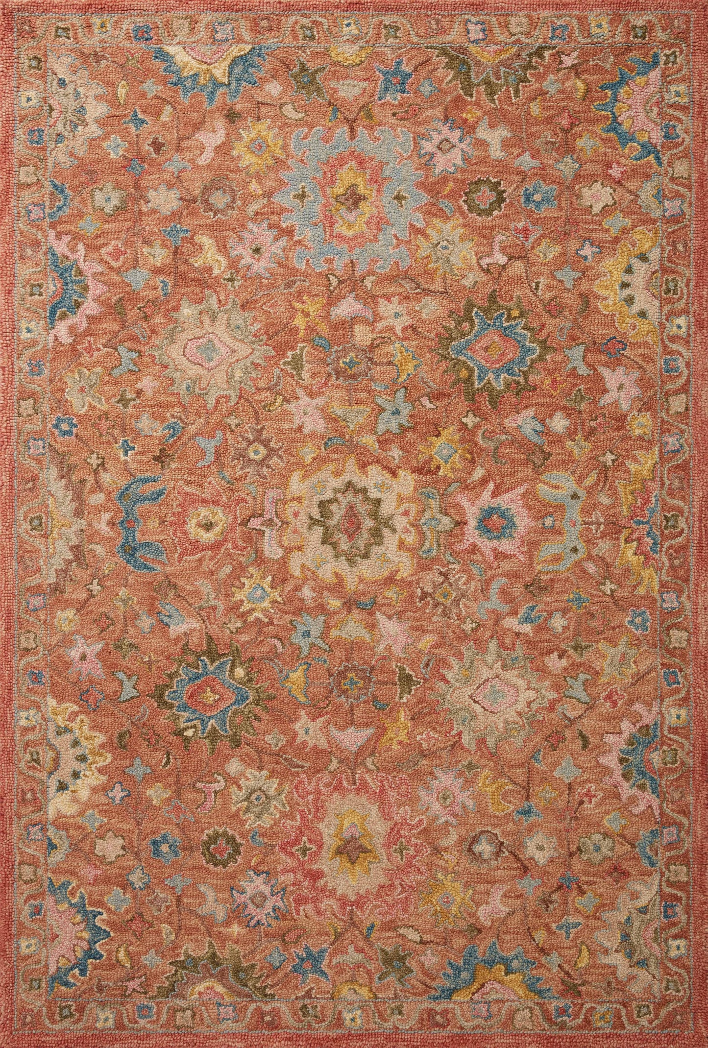 A picture of Loloi's Padma rug, in style PMA-05, color Terracotta / Multi