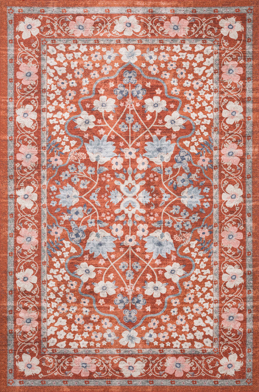 A picture of Loloi's Palais rug, in style PAL-02, color Crimson