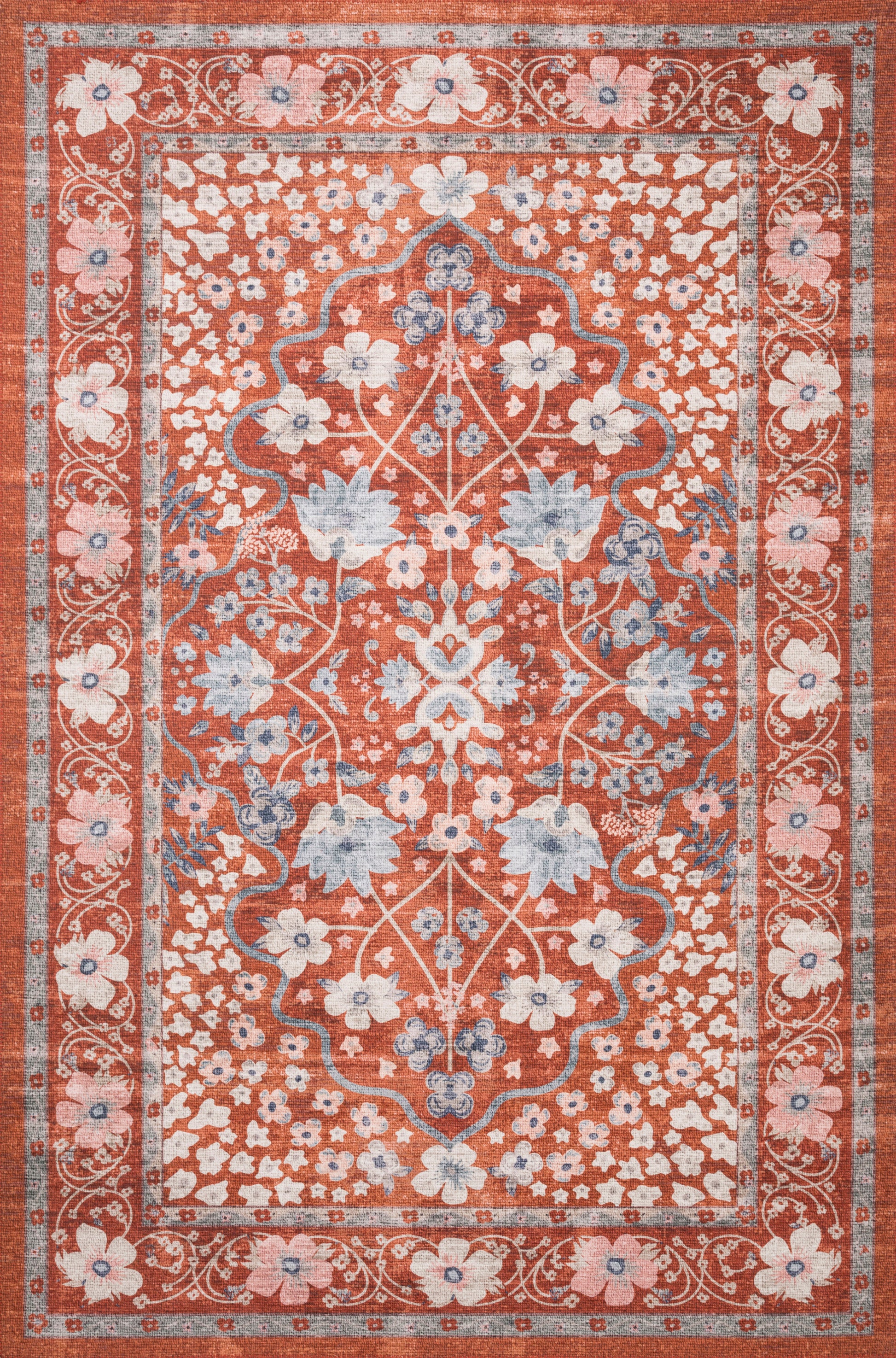 A picture of Loloi's Palais rug, in style PAL-02, color Crimson
