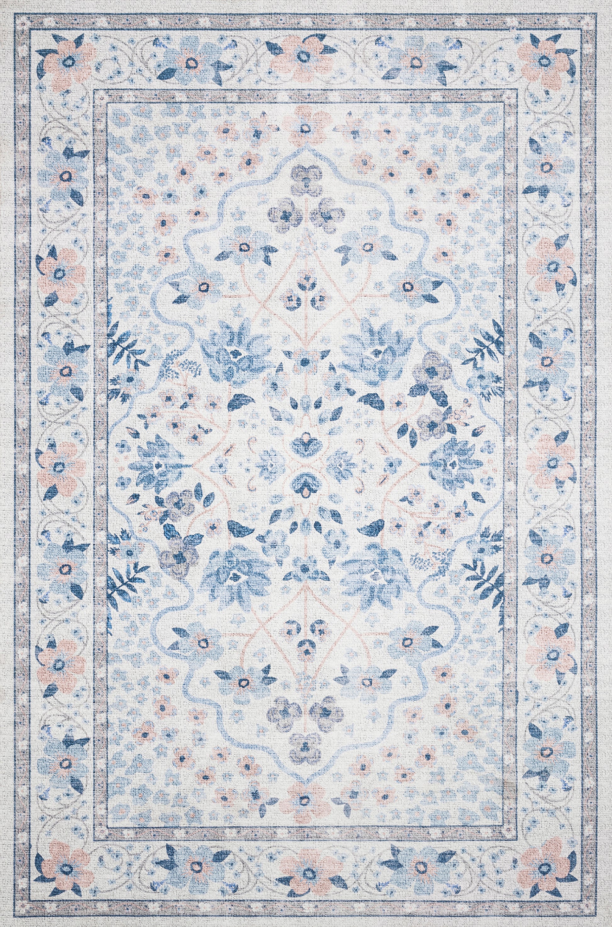 A picture of Loloi's Palais rug, in style PAL-02, color Snow / Sky