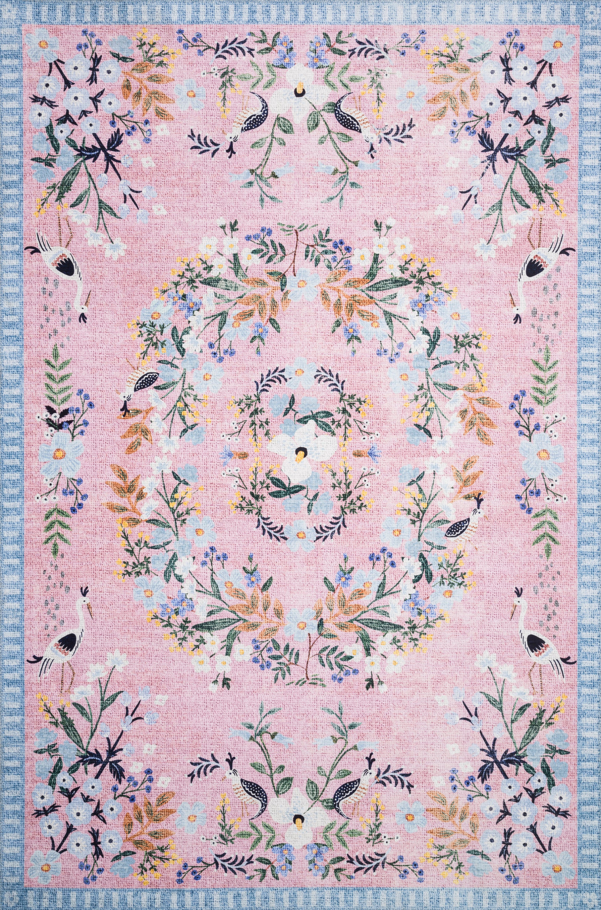 A picture of Loloi's Palais rug, in style PAL-03, color Rose / Sky