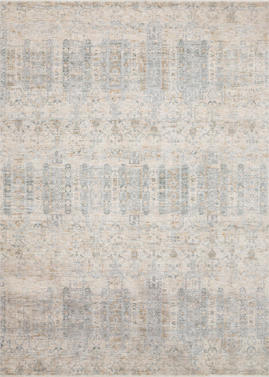 A picture of Loloi's Pandora rug, in style PAN-02, color Ivory / Mist