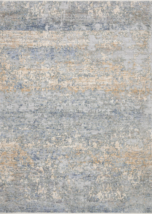 A picture of Loloi's Pandora rug, in style PAN-05, color Blue / Gold