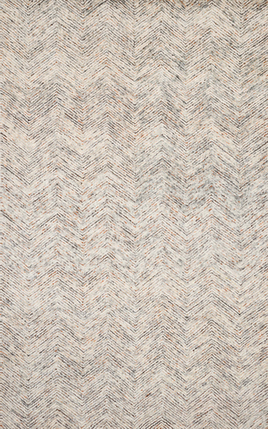 A picture of Loloi's Peregrine rug, in style PER-02, color Lt Grey / Multi