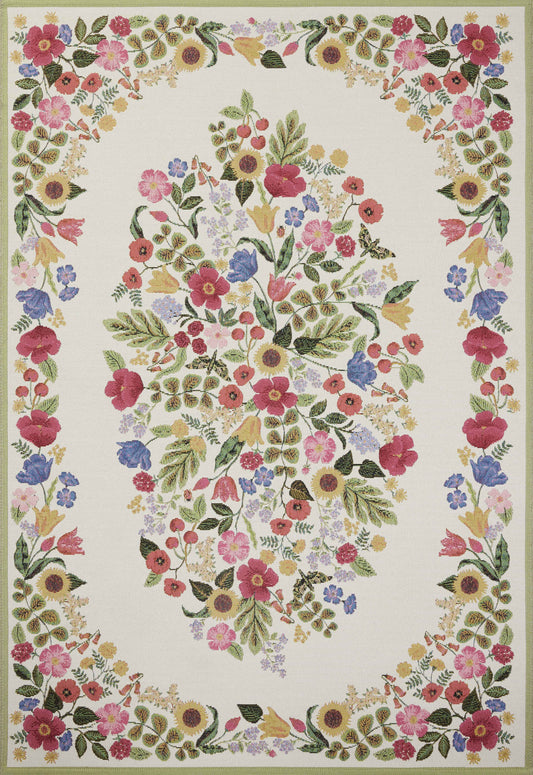 A picture of Loloi's Perennial rug, in style PRN-01, color Cream