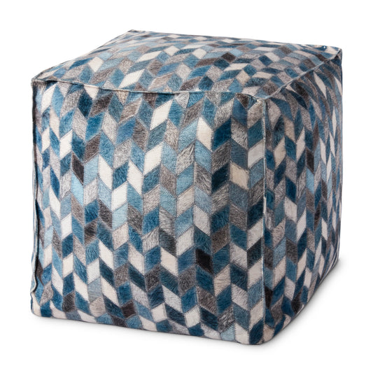 Picture of Loloi PF0004 Grey / Multi 18"W x 18"D x 18"H Pouf