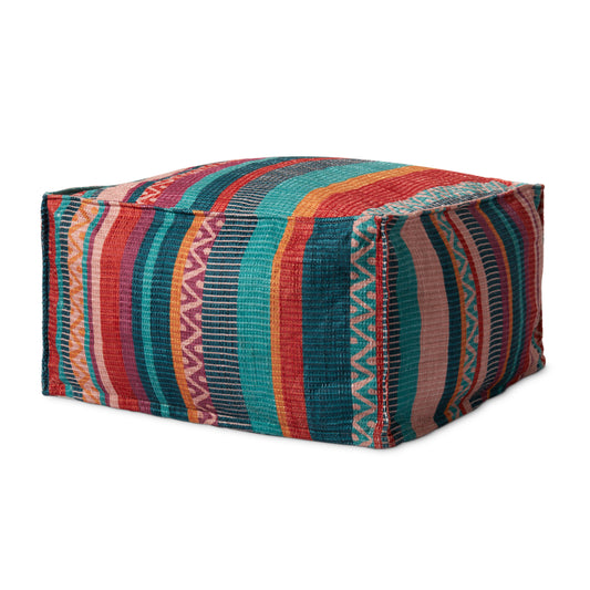 Picture of Loloi PF0011 Fiesta 24"W x 24"D x 13"H Pouf