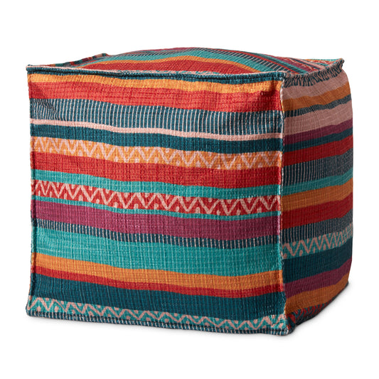 Picture of Loloi PF0012 Fiesta 18"W x 18"D x 18"H Pouf