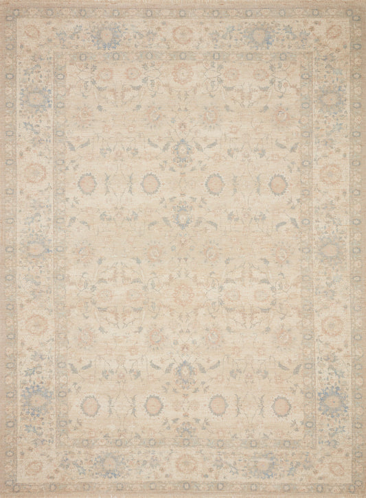 A picture of Loloi's Priya rug, in style PRY-05, color Natural / Blue