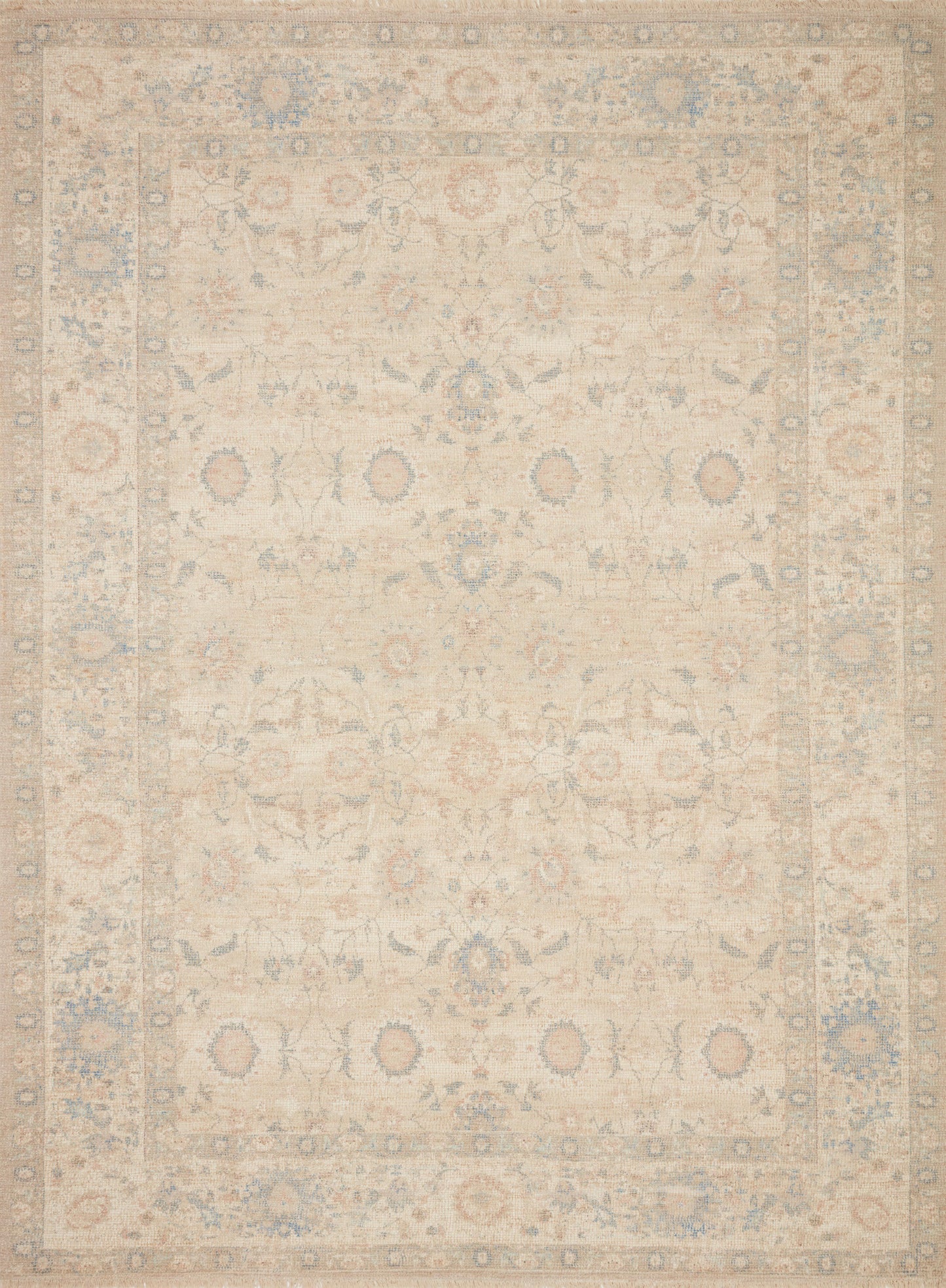 A picture of Loloi's Priya rug, in style PRY-05, color Natural / Blue