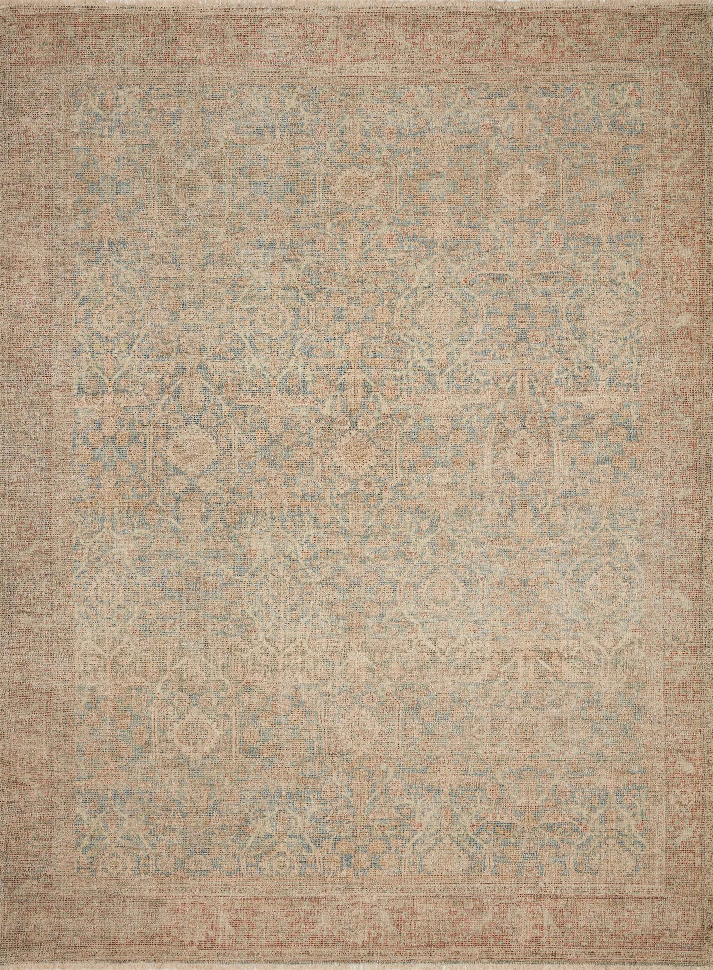 A picture of Loloi's Priya rug, in style PRY-06, color Denim / Rust