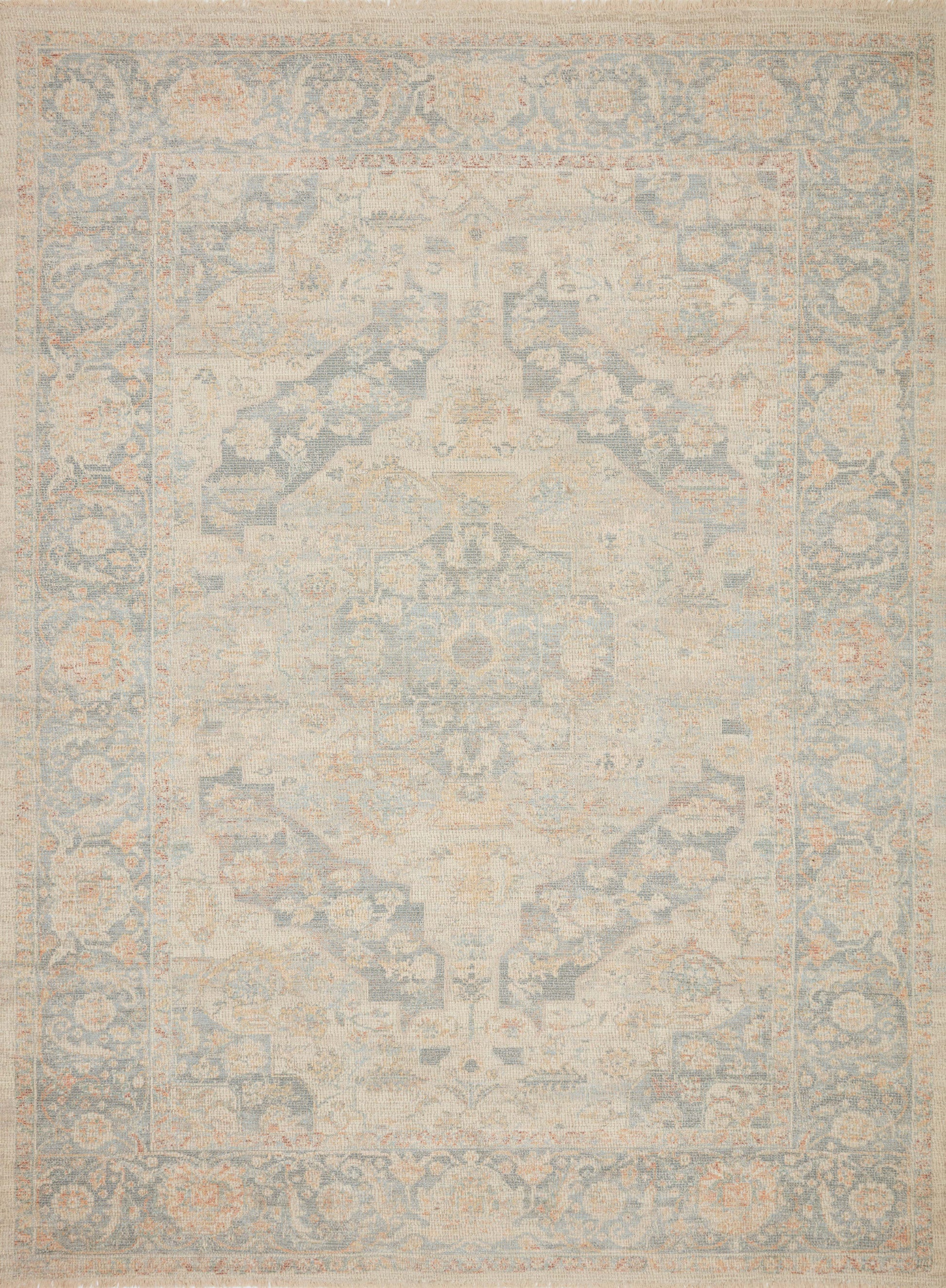 A picture of Loloi's Priya rug, in style PRY-08, color Bone / Bluestone