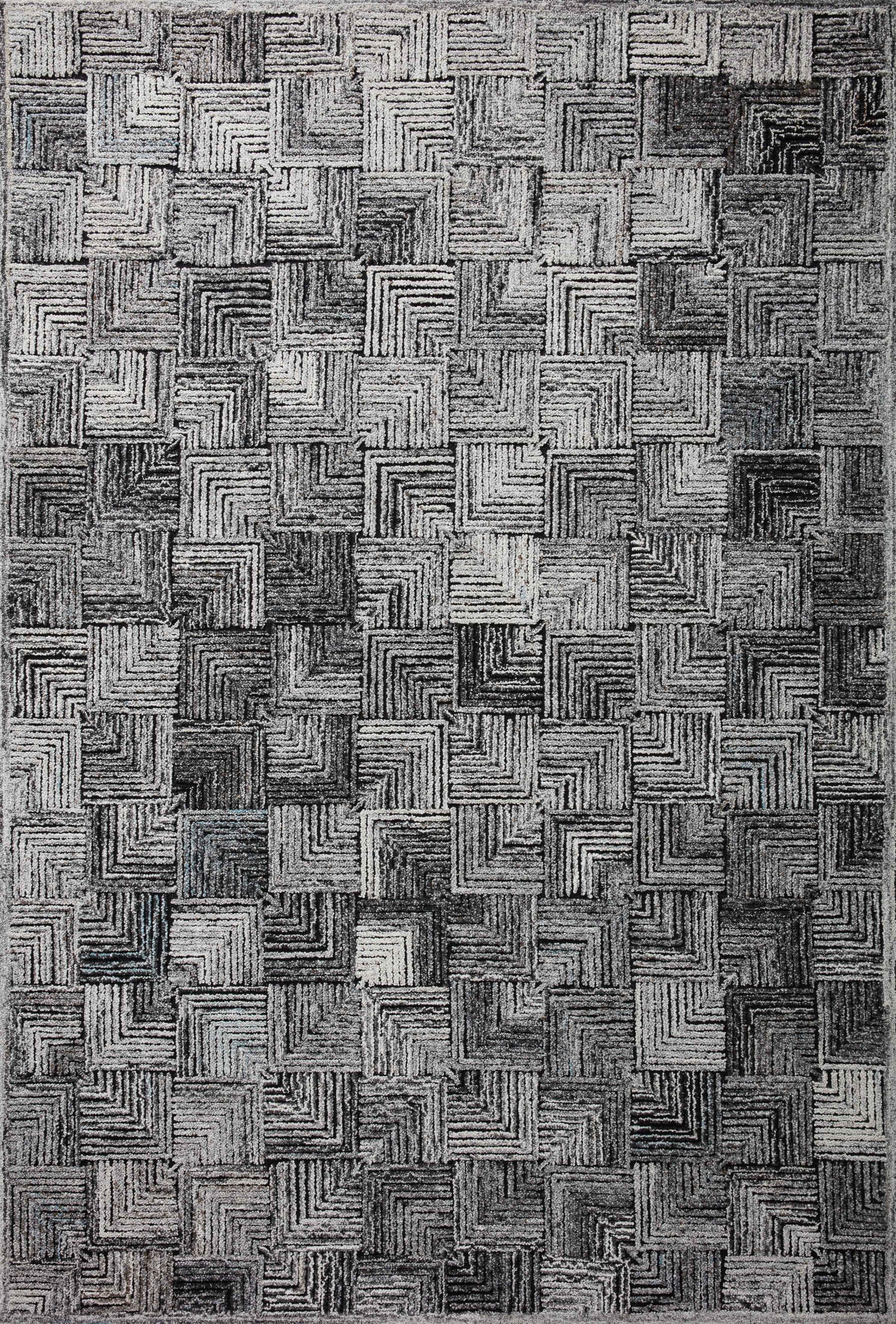 A picture of Loloi's Prescott rug, in style PRE-03, color Silver