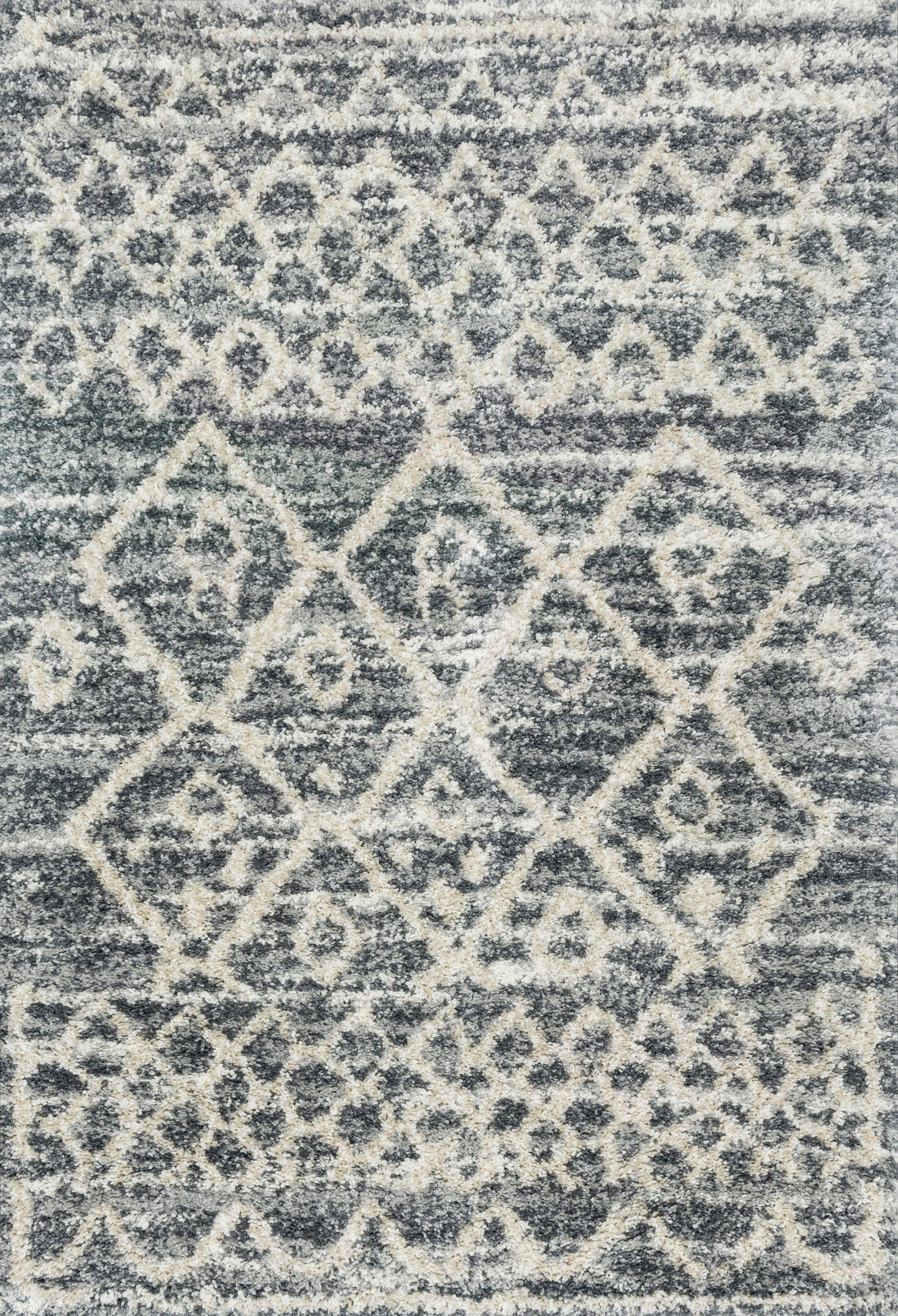 A picture of Loloi's Quincy rug, in style QC-02, color Graphite / Beige