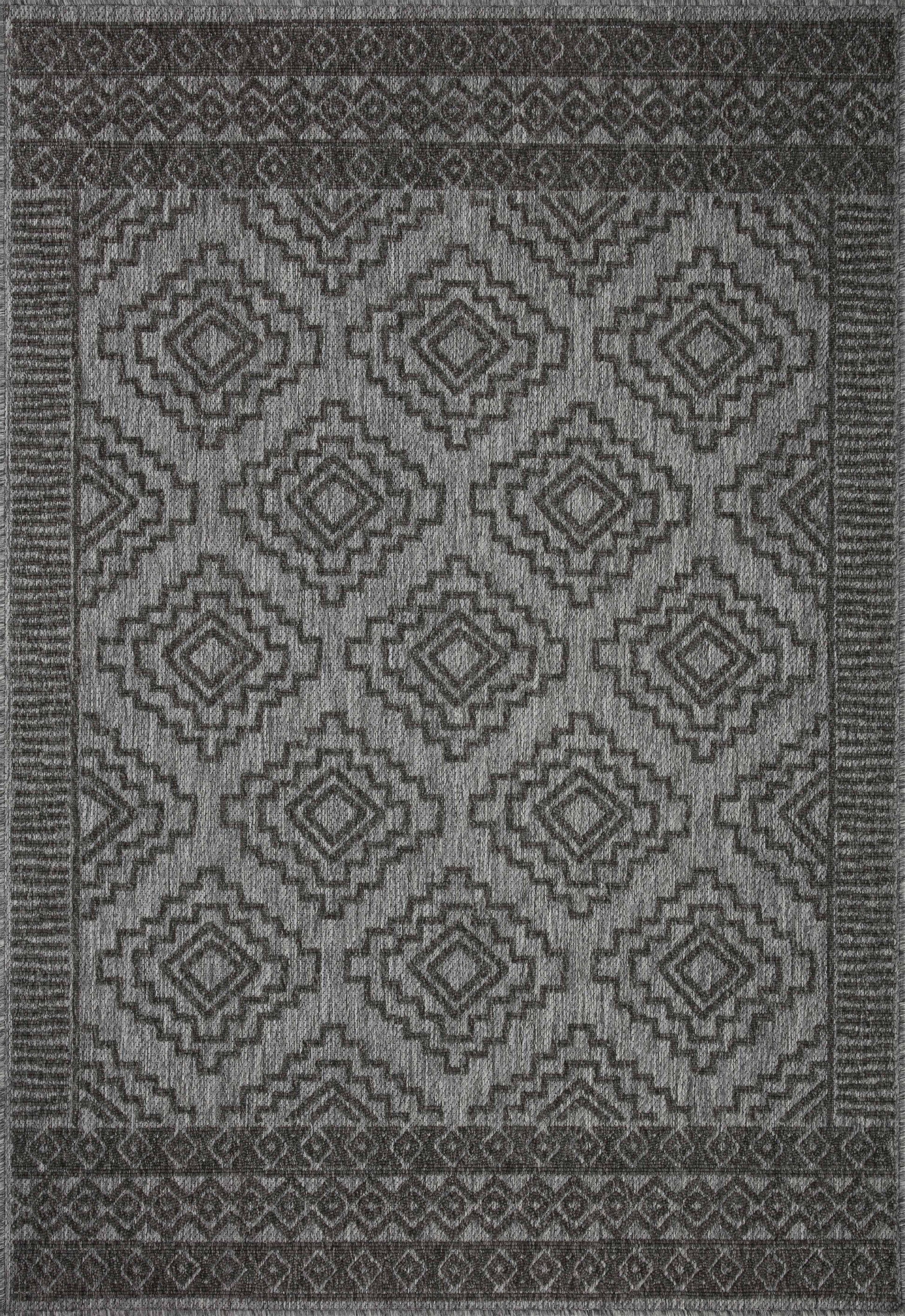 A picture of Loloi's Rainier rug, in style RAI-06, color Grey / Charcoal