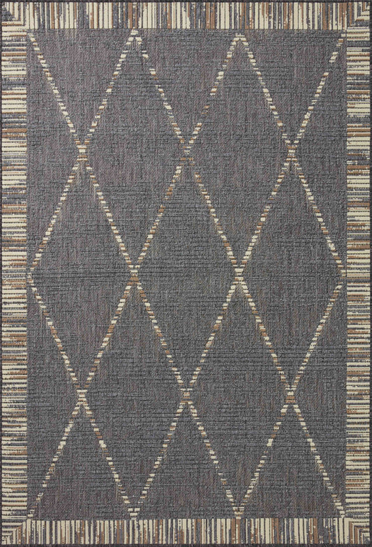 A picture of Loloi's Rainier rug, in style RAI-09, color Slate / Multi