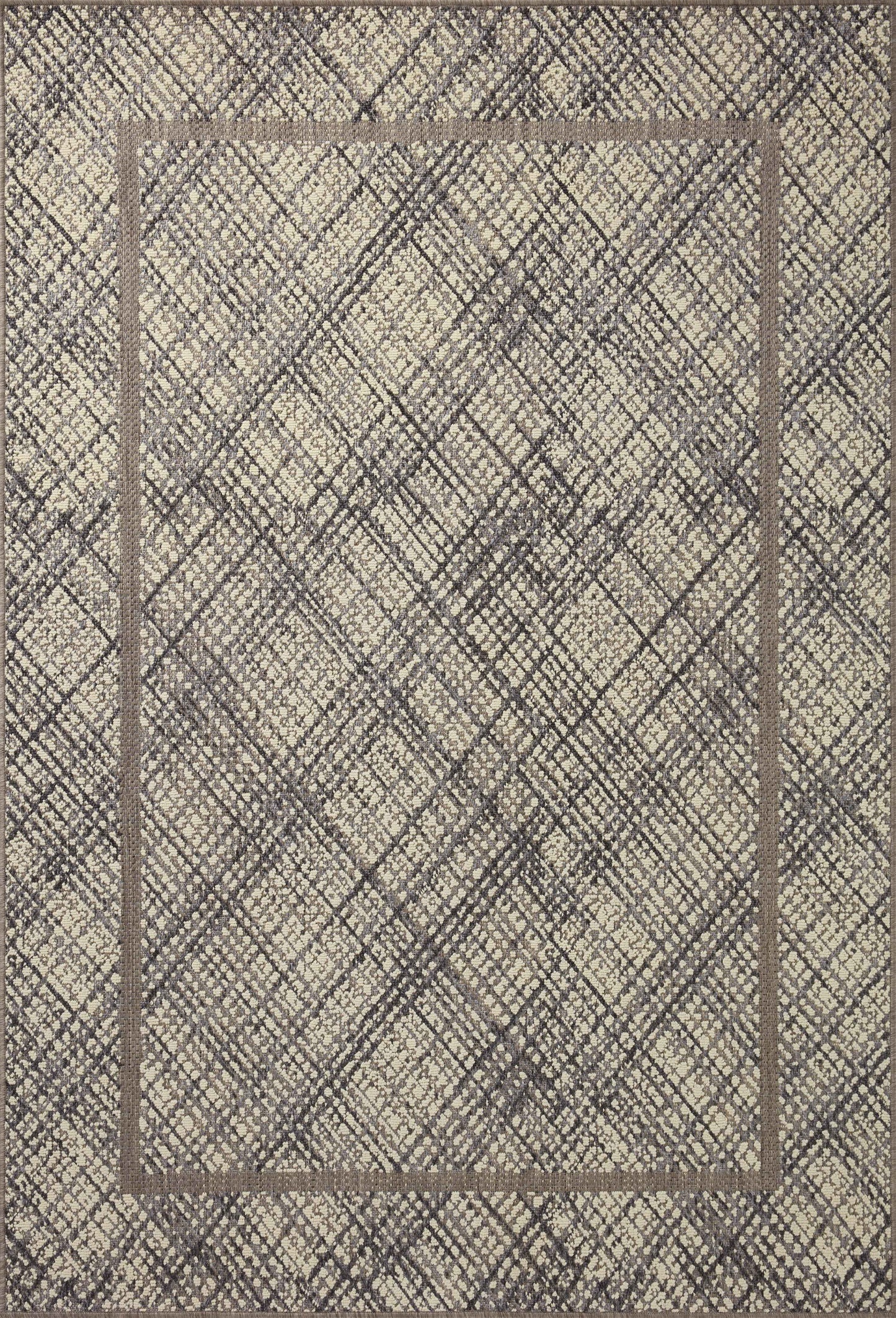 A picture of Loloi's Rainier rug, in style RAI-10, color Ivory / Charcoal