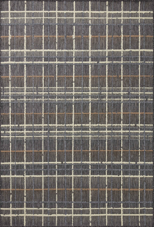 A picture of Loloi's Rainier rug, in style RAI-11, color Charcoal / Multi