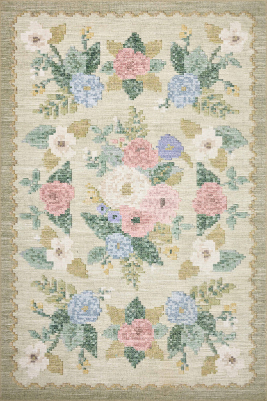 A picture of Loloi's Rosa rug, in style RSA-02, color Cream