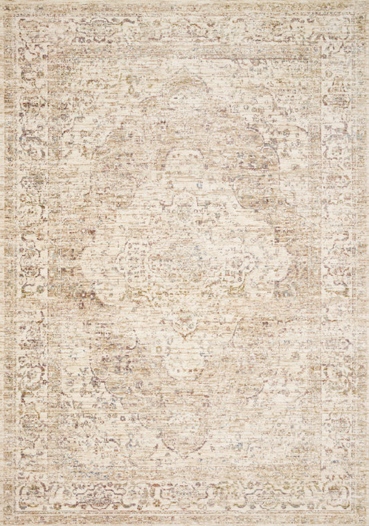 A picture of Loloi's Revere rug, in style REV-04, color Ivory / Berry