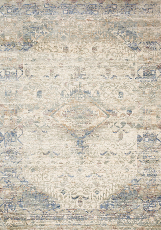 A picture of Loloi's Revere rug, in style REV-06, color Ivory / Blue