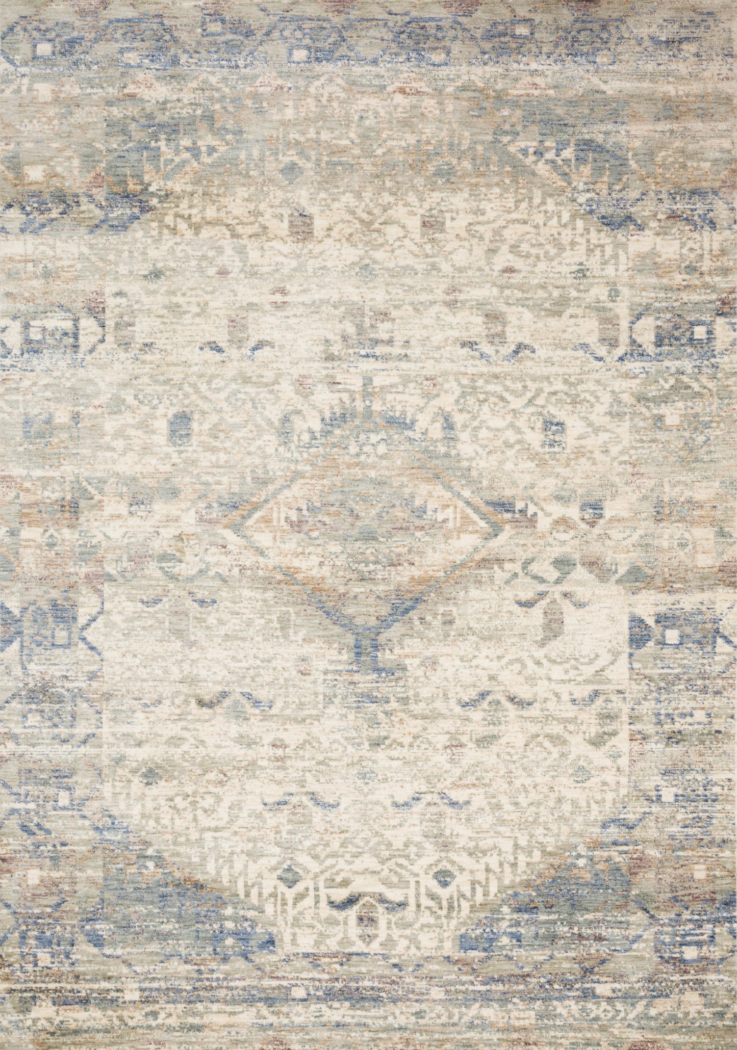 A picture of Loloi's Revere rug, in style REV-06, color Ivory / Blue