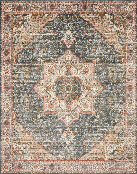 A picture of Loloi's Saban rug, in style SAB-01, color Blue / Multi