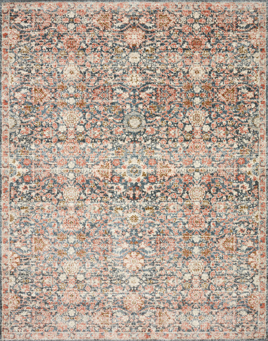 A picture of Loloi's Saban rug, in style SAB-03, color Navy / Rust