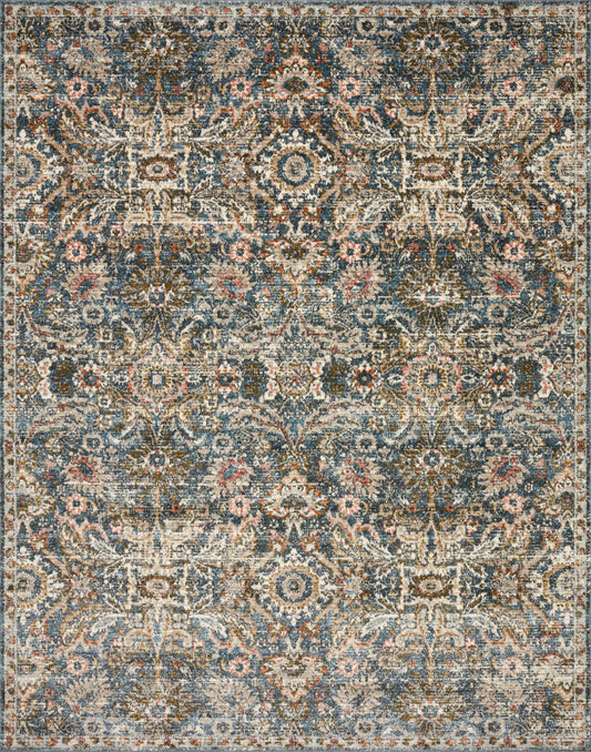 A picture of Loloi's Saban rug, in style SAB-04, color Blue / Sand