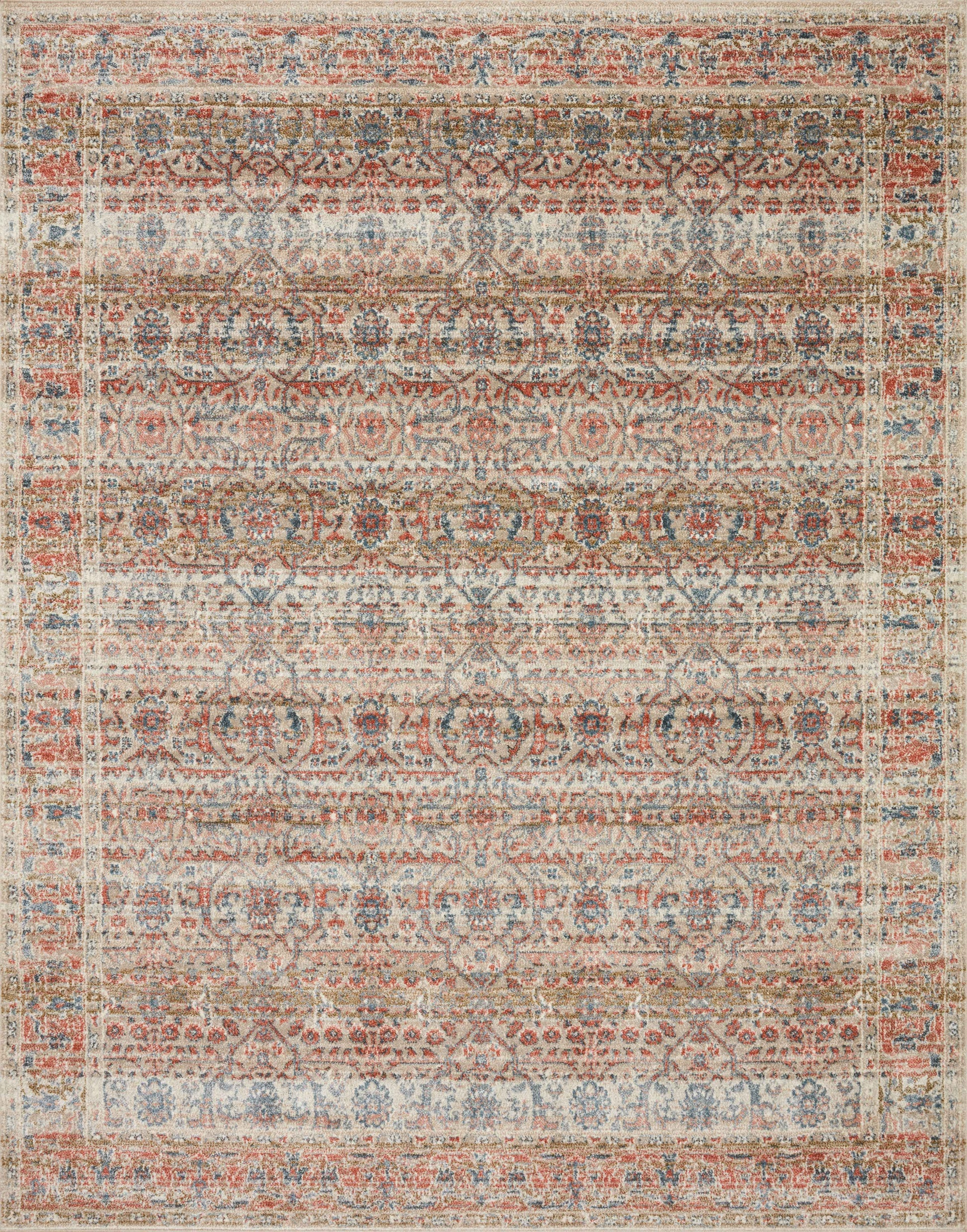 A picture of Loloi's Saban rug, in style SAB-05, color Sand / Rust