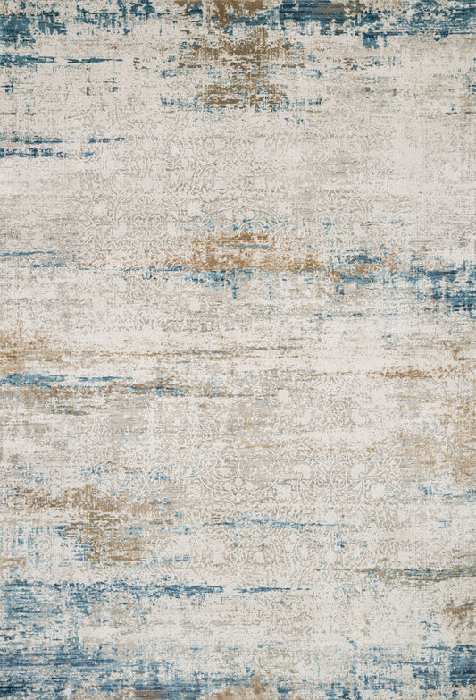 A picture of Loloi's Sienne rug, in style SIE-05, color Ivory / Azure