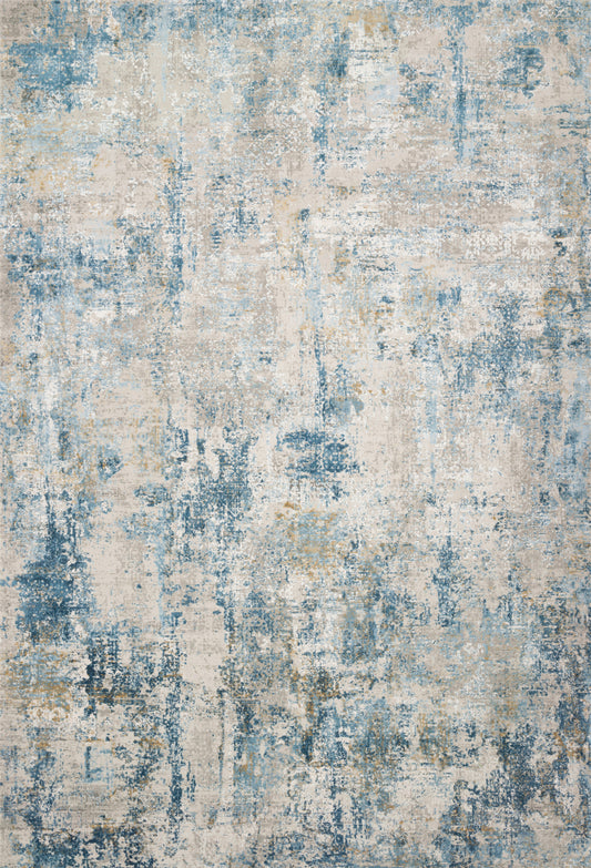 A picture of Loloi's Sienne rug, in style SIE-06, color Grey / Blue