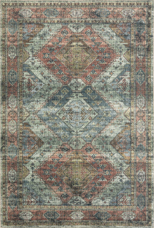 A picture of Loloi's Skye rug, in style SKY-06, color Apricot / Mist