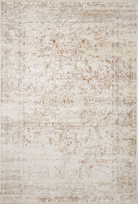 A picture of Loloi's Sonnet rug, in style SNN-03, color Beige / Terracotta