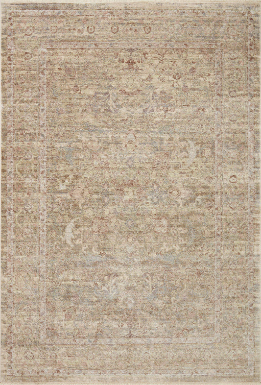 A picture of Loloi's Sonnet rug, in style SNN-04, color Moss / Natural