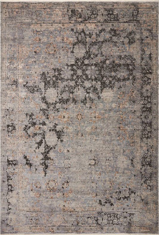 A picture of Loloi's Sonnet rug, in style SNN-05, color Charcoal / Slate