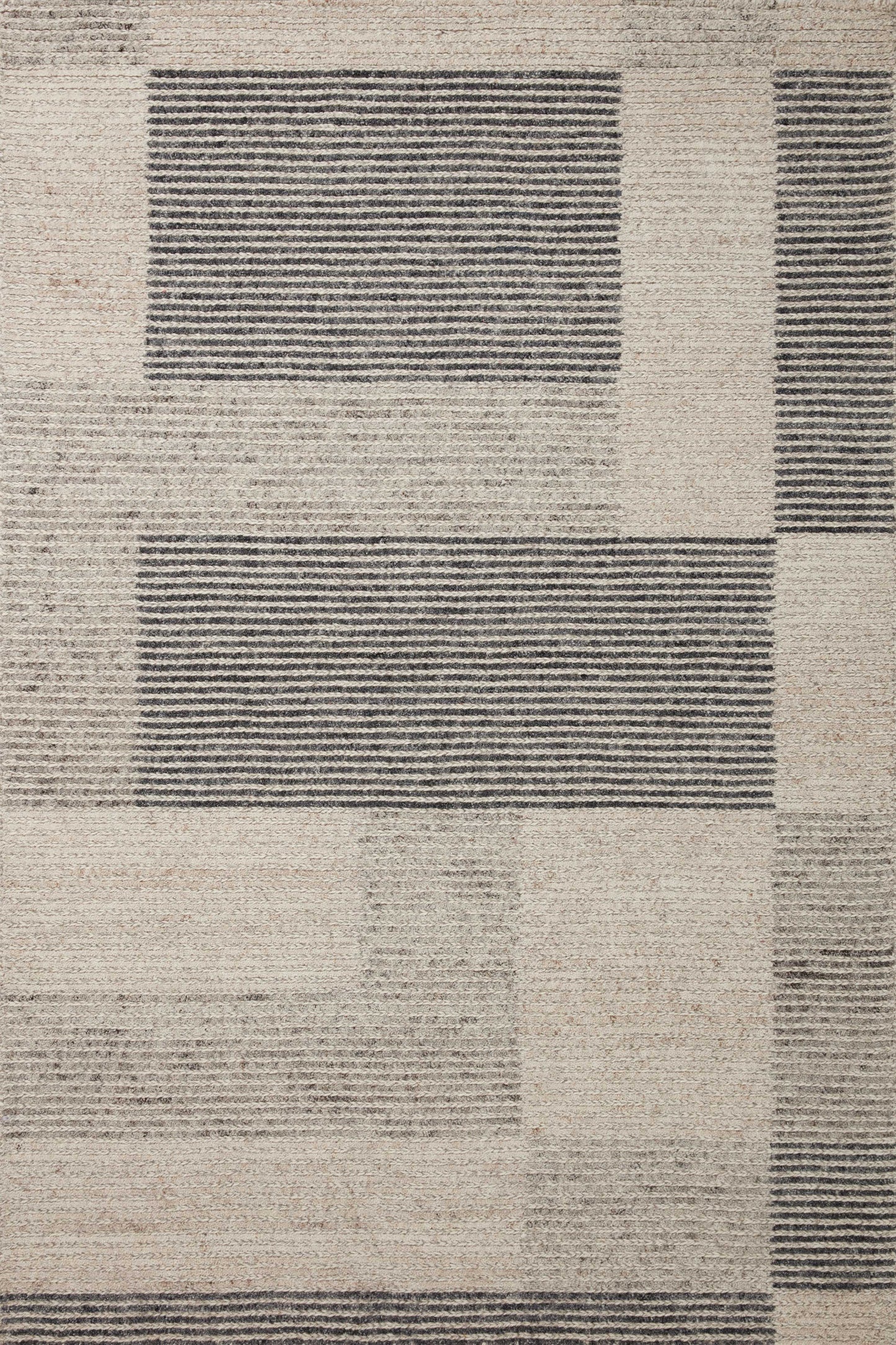 A picture of Loloi's Stiles rug, in style STI-01, color Dove / Ink